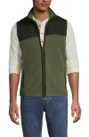 Lands' End Anyweather Raindefense Fleece Vest In Green