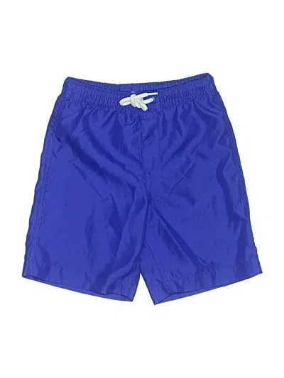 Pre-owned Lands' End Kids'  Athletic Shorts In Blue