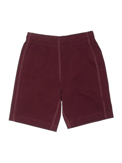Pre-owned Lands' End Kids'  Athletic Shorts In Burgundy