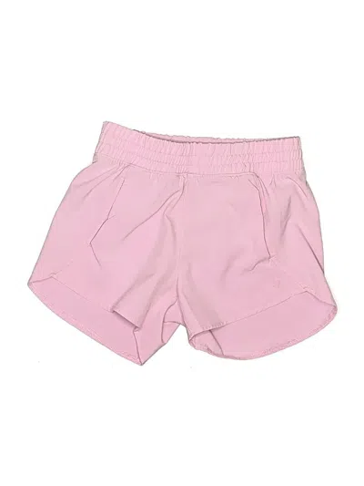 Pre-owned Lands' End Kids'  Athletic Shorts In Pink
