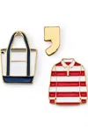 Lands' End Bag Pin Set In White