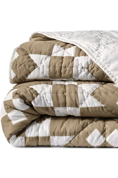 Lands' End Barn Star Quilt In Brown
