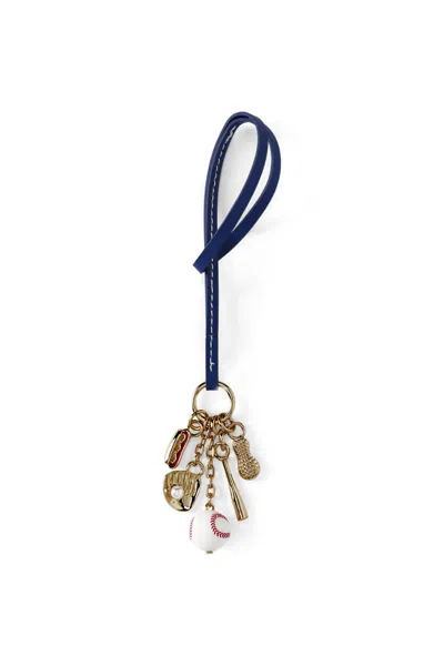 Lands' End Baseball Bag Charm In Black