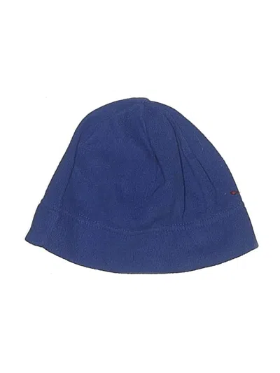 Pre-owned Lands' End Kids'  Beanie Hat In Blue