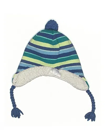 Pre-owned Lands' End Kids'  Beanie Hat In Blue