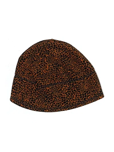 Pre-owned Lands' End Beanie Hat In Brown