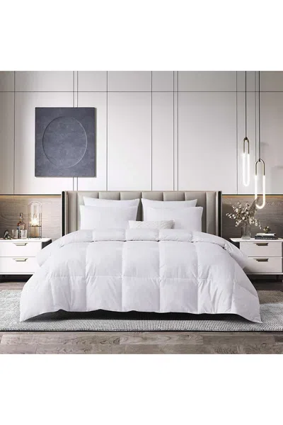 Lands' End Beautyrest All Season Cotton Blend Feather And Down Fiber Comforter In White