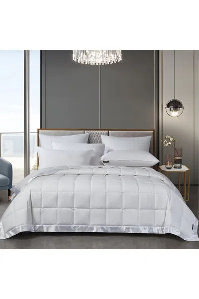 Lands' End Beautyrest Light Warmth Cotton Blend Down Blanket In White