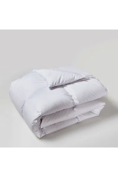 Lands' End Beautyrest Light Warmth Cotton Blend Feather And Down Fiber Comforter In White