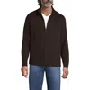 Lands' End Bedford Rib Full Zip In Brown