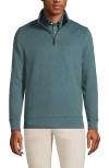 Lands' End Bedford Rib Quarter Zip Sweater In Tourmaline