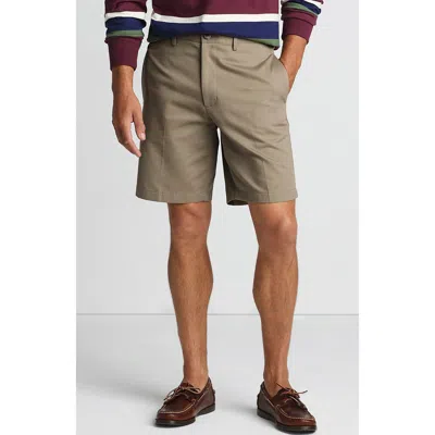 Lands' End Big 9" Traditional Fit No Iron Chino Shorts In Gray