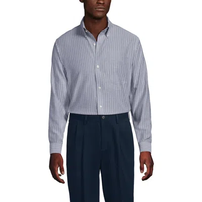 Lands' End Traditional Fit Solid No Iron Supima Oxford Dress Shirt In Multi