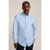 Lands' End Traditional Fit Solid No Iron Supima Oxford Dress Shirt In Blue