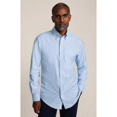 Lands' End Traditional Fit Solid No Iron Supima Oxford Dress Shirt In Blue