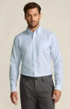 Lands' End Big And Tall Traditional Fit Pattern No Iron Supima Oxford Dress Shirt In Multi