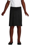 Lands' End School Uniform Girls Ponte Pleat Skirt In Black