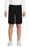 Lands' End Kids'  School Uniform Girls Active Chino Shorts In Black