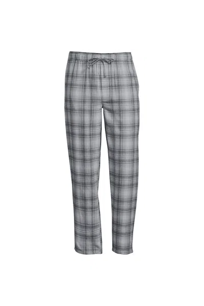 Lands' End Blake Shelton X  Men's Big Flannel Pajama Pants - Gray - 4xl