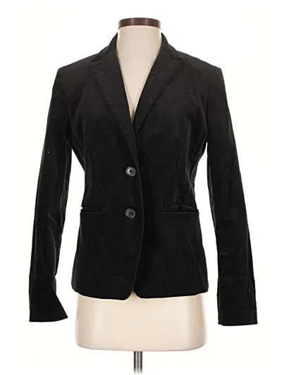 Pre-owned Lands' End Blazer Jacket In Black