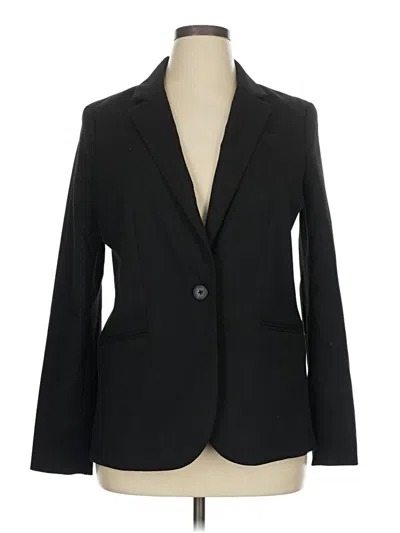 Pre-owned Lands' End Blazer Jacket In Black