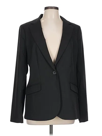 Pre-owned Lands' End Blazer Jacket In Black
