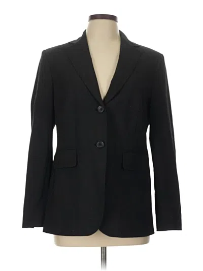 Pre-owned Lands' End Blazer Jacket In Black