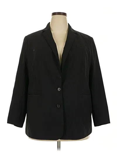 Pre-owned Lands' End Blazer Jacket In Black