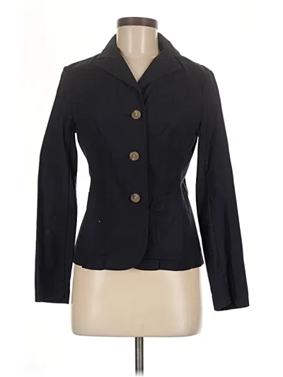 Pre-owned Lands' End Blazer Jacket In Black