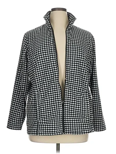 Pre-owned Lands' End Blazer Jacket In Black