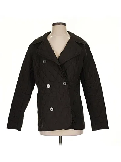 Pre-owned Lands' End Blazer Jacket In Black
