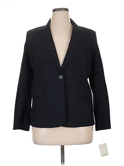 Pre-owned Lands' End Blazer Jacket In Black