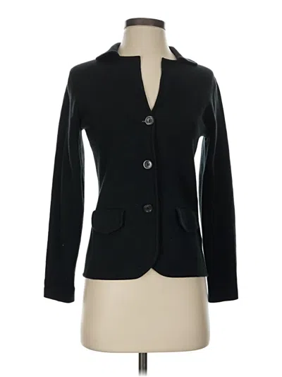 Pre-owned Lands' End Blazer Jacket In Black