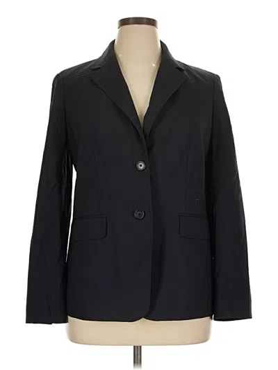 Pre-owned Lands' End Blazer Jacket In Black