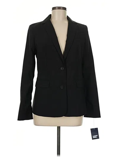 Pre-owned Lands' End Blazer Jacket In Black