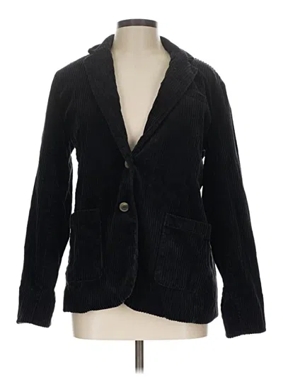 Pre-owned Lands' End Blazer Jacket In Black