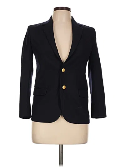 Pre-owned Lands' End Blazer Jacket In Black