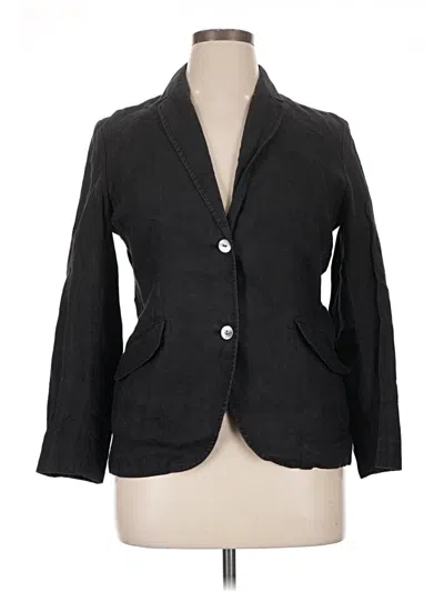 Pre-owned Lands' End Blazer Jacket In Black