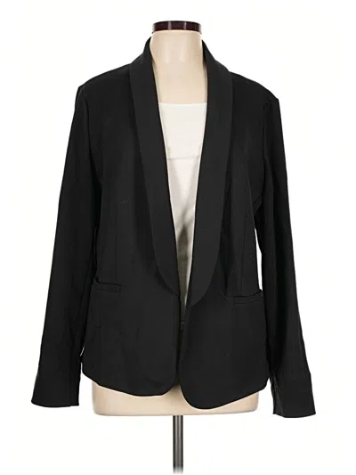 Pre-owned Lands' End Blazer Jacket In Black