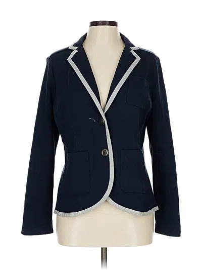 Pre-owned Lands' End Blazer Jacket In Blue