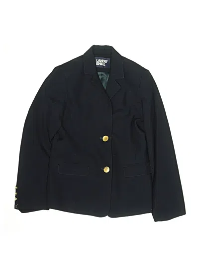 Pre-owned Lands' End Blazer Jacket In Blue