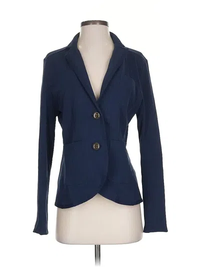 Pre-owned Lands' End Blazer Jacket In Blue