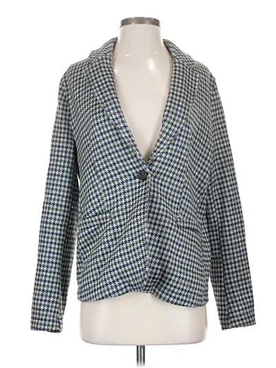 Pre-owned Lands' End Blazer Jacket In Blue