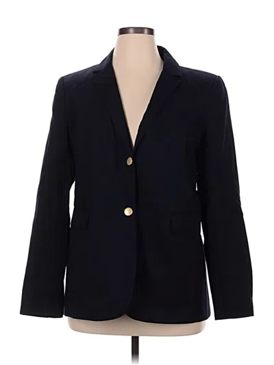 Pre-owned Lands' End Blazer Jacket In Blue
