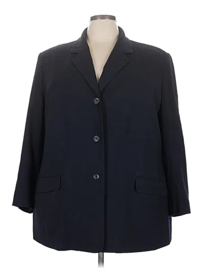 Pre-owned Lands' End Blazer Jacket In Blue