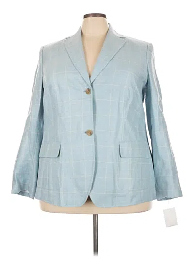 Pre-owned Lands' End Blazer Jacket In Blue