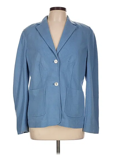 Pre-owned Lands' End Blazer Jacket In Blue