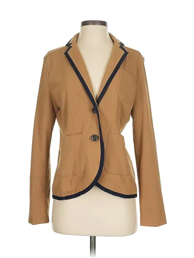 Pre-owned Lands' End Blazer Jacket In Brown