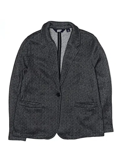 Pre-owned Lands' End Kids'  Blazer Jacket In Gray