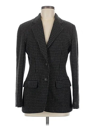 Pre-owned Lands' End Blazer Jacket In Gray